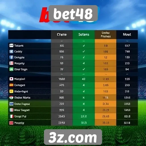 Comparação do bet48 com concorrentes do setor