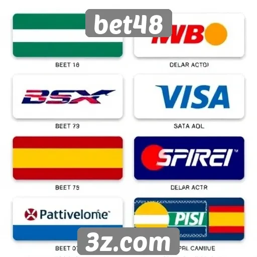 Métodos de pagamento disponíveis no site Bet48